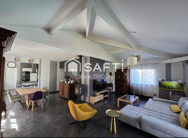 Ludon – Maison 169m², 5 ch, piscine, garage, sans vis-à-vis