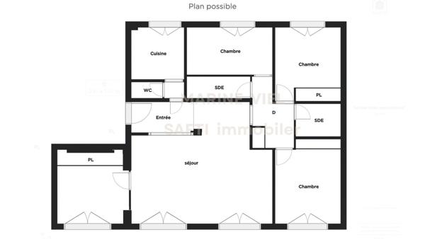 À deux pas de la gare - 3 à 4 chambres possible