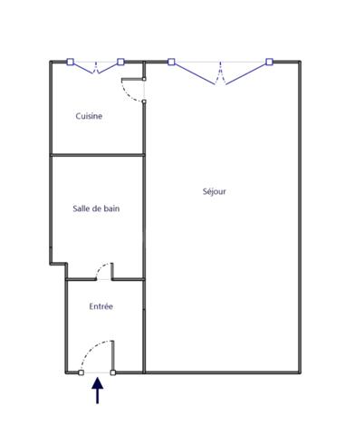 A vendre appartement 1 pièce Paris 15e arrondissement (75)