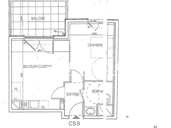 Location Appartement 2 pièces 36.5 m² - 24 RUE GABRIEL AUDISIO Marseille 13014