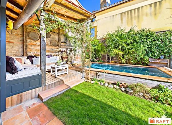 Magnifique Maison de Ville T6 195m2 avec Local professionnel, jardin et piscine!!!