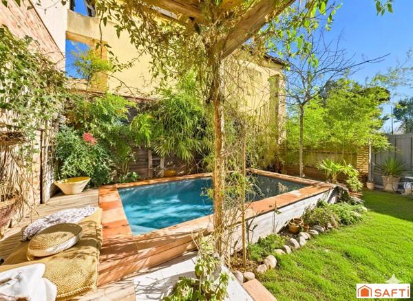 Magnifique Maison de Ville T6 195m2 avec Local professionnel, jardin et piscine!!!