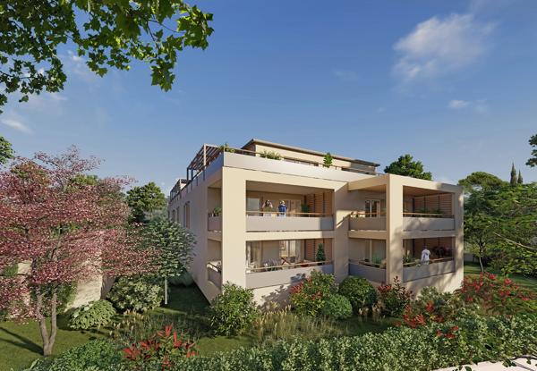 UZES (30) Bel appartement F4 de 88 m² avec 2 balcons et garage en sous-sol