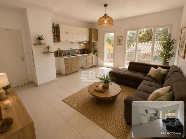 SEPTEMES LES VALLONS - Appartement T3 de 57,12 m2 + terrasse + 1 place de parking extérieure privative