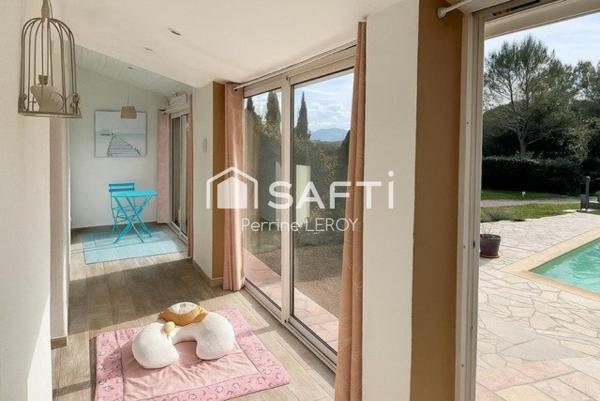 Trans en Provence, villa traditionnelle de plain pied de 145m² sur une parcelle de 2945m².