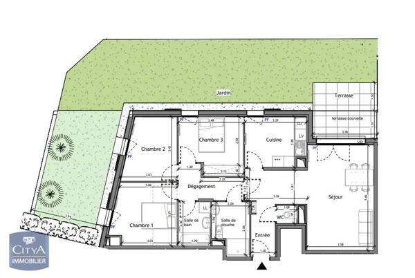 Appartement à vendre 4 pièces 84m²