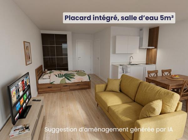 NEUF - Appartement T1 bis de 34,62m² - Résidence Reverso à Louviers