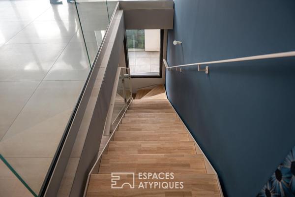 Duplex contemporain en dernier étage avec 2 terrasses et 1 garage