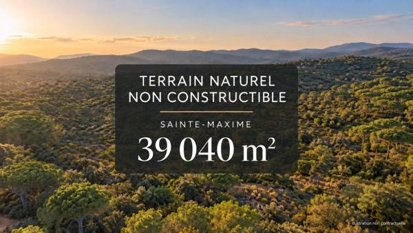 Terrain naturel de 3,9 ha à Sainte-Maxime
