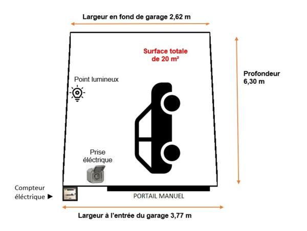 Parking à vendre 20 m² La Grande-Motte