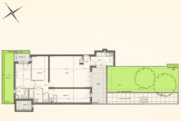 92150 Suresnes Centre - 4P Rez-de-jardin de 86m2 avec terrasses et jardins privatifs (75m2)