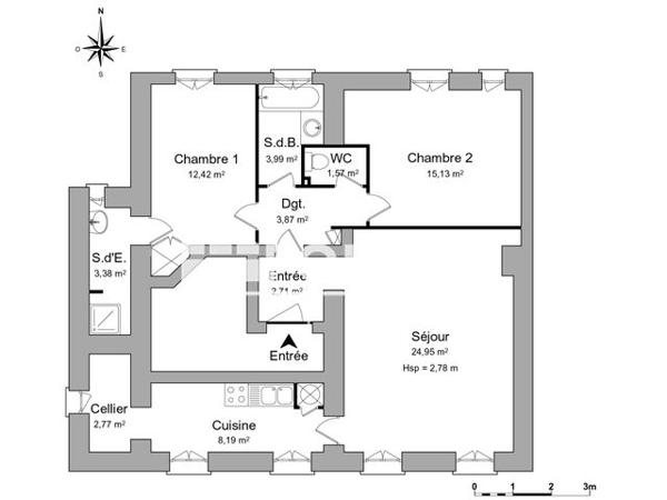 Location Appartement 3 pièces 79 m² - 20-22, RUE DE LA REPUBLIQUE Albi 81000