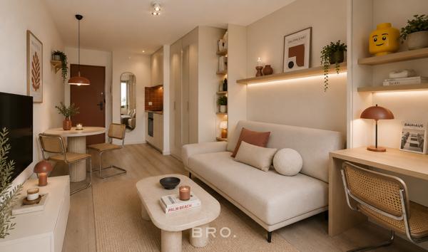 STUDIO « LEGO » STUDIO À VENDRE À VANNES AVEC BALCON & PARKING