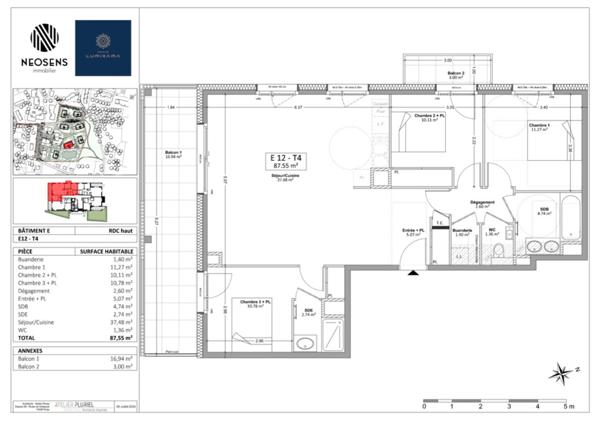 Appartement à vendre 4 pièces COLLONGES SOUS SALEVE (74)