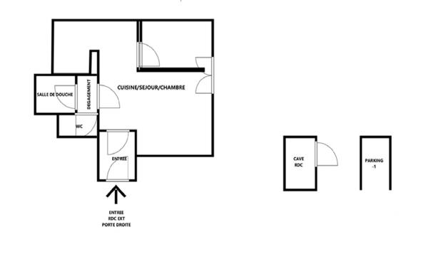 Studio à vendre 30,54 m² Courbevoie
