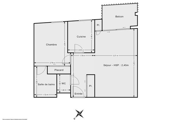 Appartement F2 à vendre  2 pièces - 44,80 m 2   PARIS  - 75012