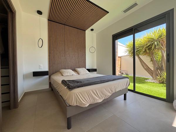 BESSAN (34) A VENDRE VILLA CONTEMPORAINE P4, PRESTATIONS LUXUEUSES, SECTEUR CALME, 10MN AGDE.