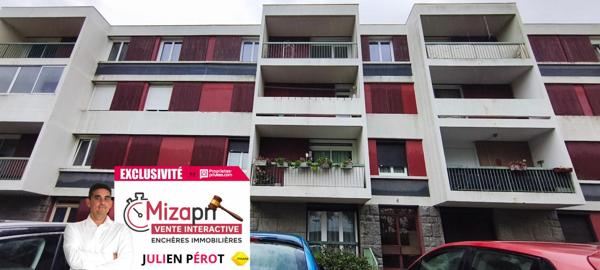 Exclusivité ! Vente interactive, APPEL d'OFFRES. Côtes d'Armor 22000 SAINT-BRIEUC. 2 lots, appartement 3 chambres avec cave et balcon