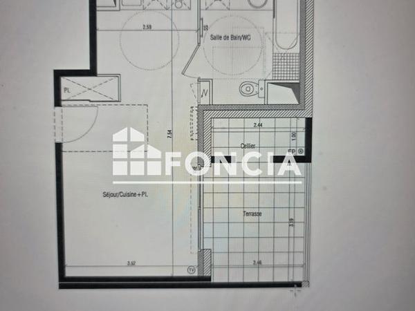 À vendre Studio 30.95 m² - Lattes 34970