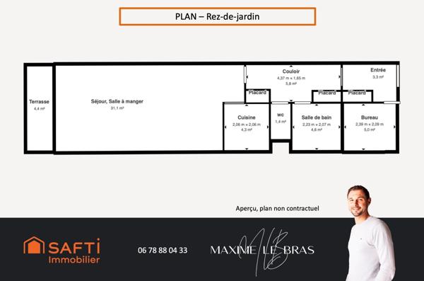 APPARTEMENT 1 PIECE 56 M2 VUE MER CORNICHE CONCARNEAU