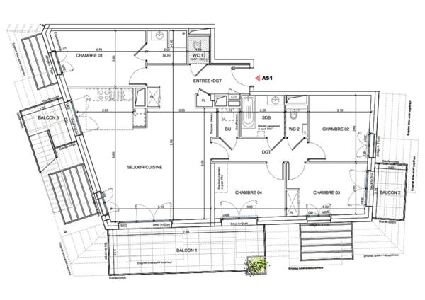 Appartement à vendre 5 pièces 112 m² Annecy