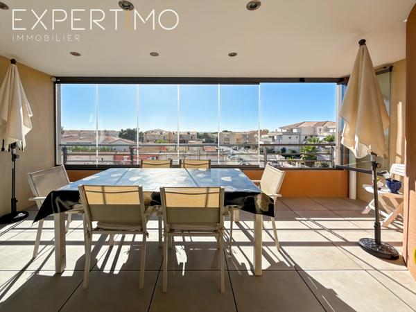 Valras-Plage (34350) Superbe appartement de type 3 avec loggia de 14,4 M² secteur Récanettes