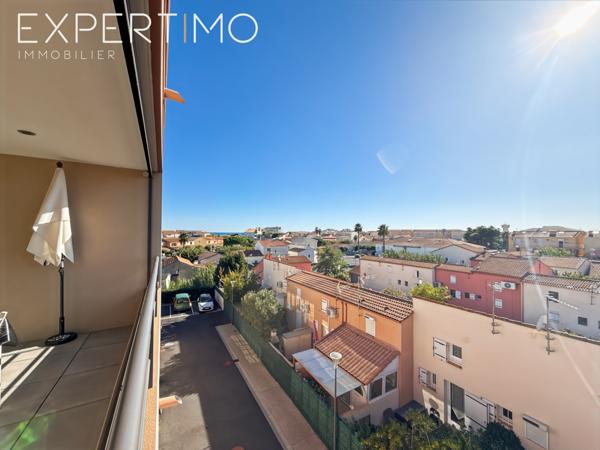 Valras-Plage (34350) Superbe appartement de type 3 avec loggia de 14,4 M² secteur Récanettes