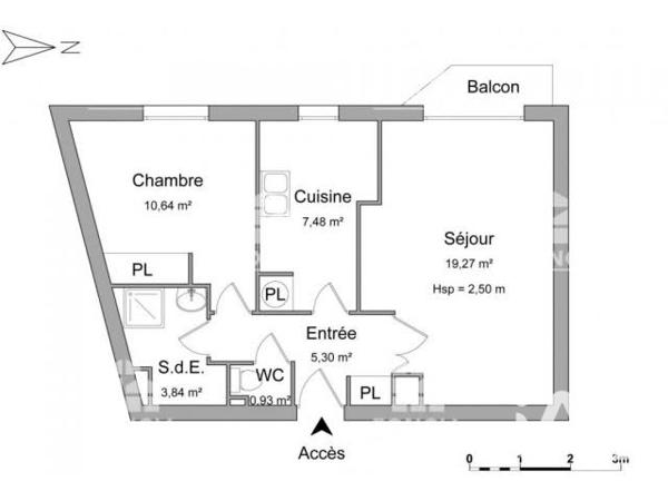 Location appartement 2 pièces 47,5 m² Évreux