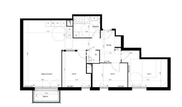 Appartement T4 neuf à GONESSE !