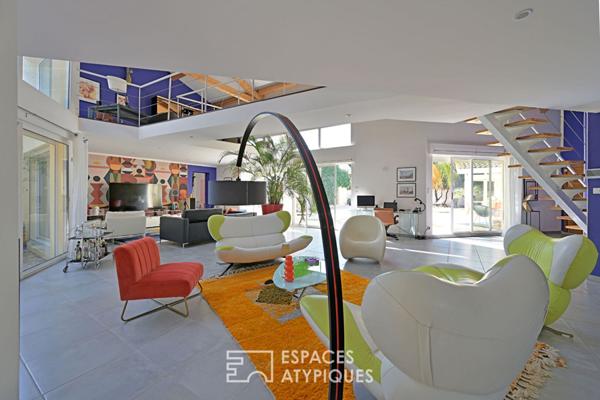 Villa d’architecte à l’esprit loft proche Uzès