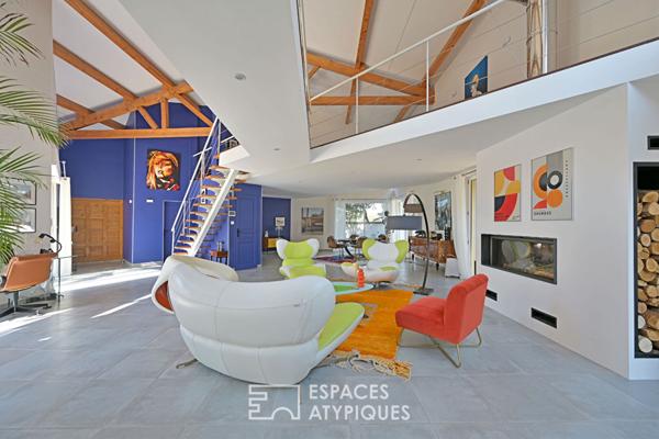 Villa d’architecte à l’esprit loft proche Uzès