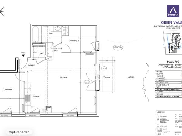 Location Appartement 3 pièces 71.94 m² - Louviers 27400