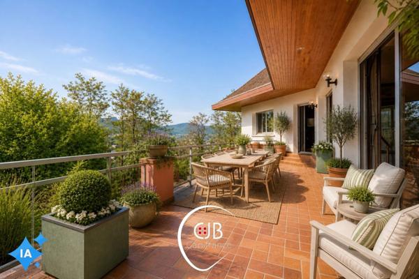 Saint-Alban-Leysse maison avec piscine, superbe vue et terrain de 2965 m²