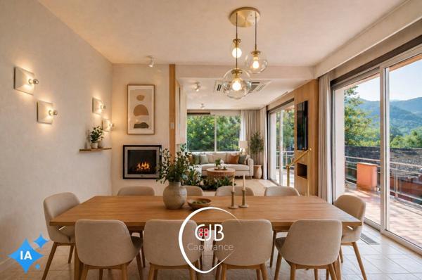 Saint-Alban-Leysse maison avec piscine, superbe vue et terrain de 2965 m²