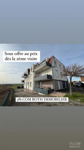 3%.COM - Très beau F3 avec terrasse jardin cave et parkings Batzendorf (67500)