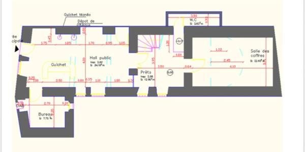 À VENDRE – Locaux professionnels au cœur du village – Ancienne agence bancaire à L'ISLE SUR SEREIN (89)