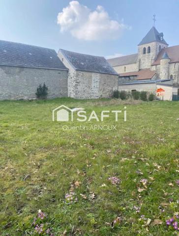 Terrain 547 m² avec grange, axe Laon-Reims