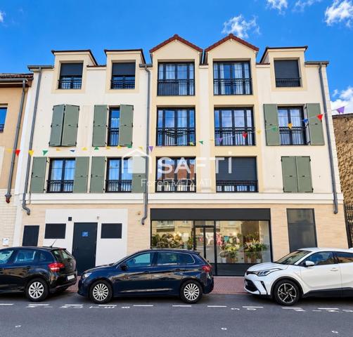 MONTESSON – CŒUR DE VILLE – 3 PIÈCES AVEC JARDIN ET PARKING