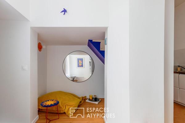 Triplex sur cour végétalisée avec terrasse esprit maison