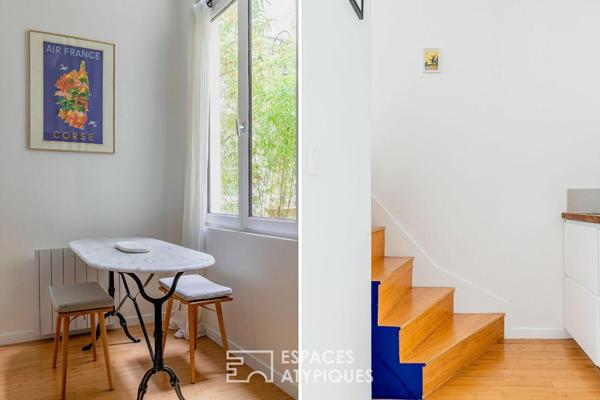 Triplex sur cour végétalisée avec terrasse esprit maison