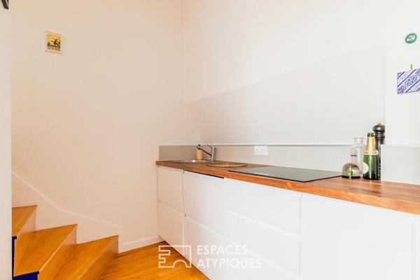 Triplex sur cour végétalisée avec terrasse esprit maison