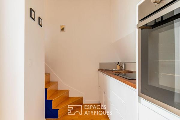 Triplex sur cour végétalisée avec terrasse esprit maison