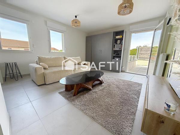 Appartement T1 récent avec terrasse