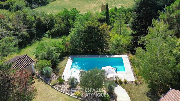Dans un écrin de verdure, maison avec piscine sur les hauteurs d’ALBI