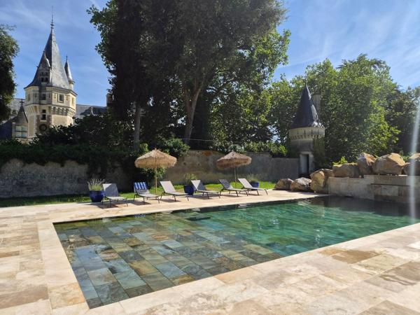Élégant château de caractère sur un domaine de 25 hectares entre Le Mans et Tours