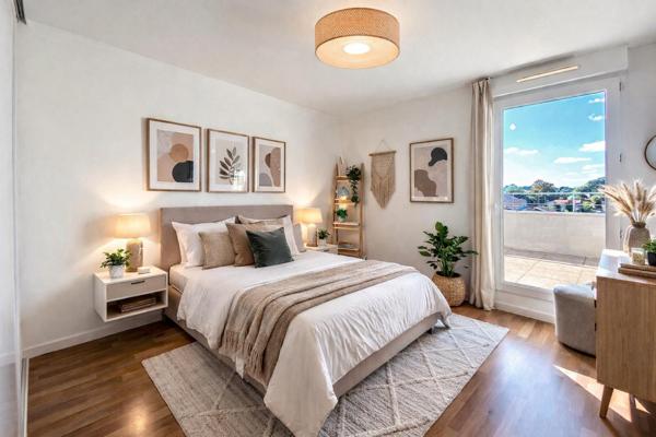 T3 dernier étage, 2 terrasses, 2 parkings couverts