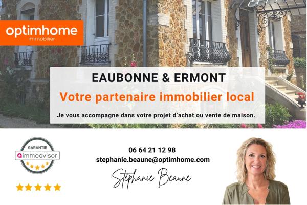 Ermont, maison sur un sous-sol total, 3 chambres, possibilité 5, à deux pas de la gare.