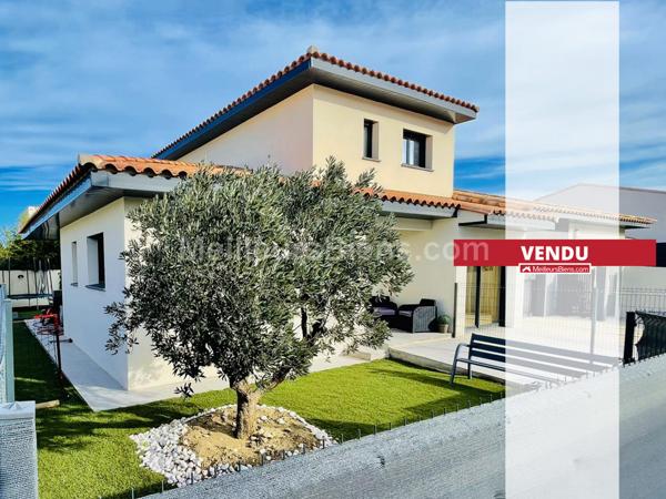 Villa T5 3 faces de 125m2 sur parcelle de 327m2 à Toulouges