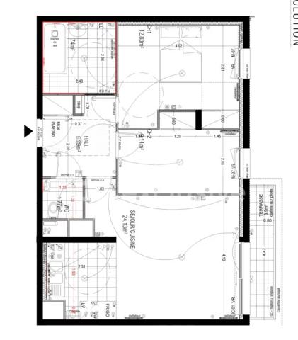 APPARTEMENT T3 A LOUER - LA MADELEINE 59.87 m 2 - 974,80 € charges comprises par mois