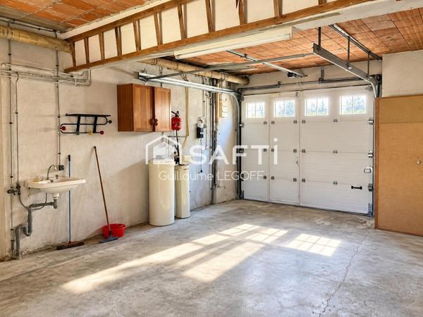 152 m², 3 chambres, garage double et potentiel
